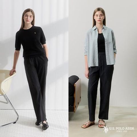 [U.S. POLO ASSN.] USPA 26SS 여성 썸머 크리즈 팬츠 2종