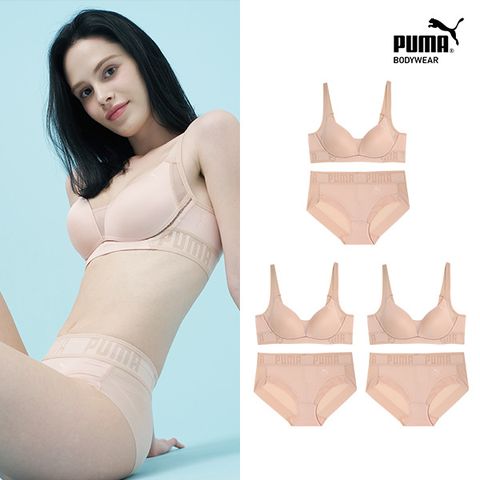 푸마 여성 베이직 브라 팬티 스킨 패키지 (3SET)_ALL SKIN 