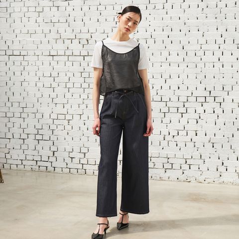 J by 25SS 글리터 스트링 와이드 팬츠 1종