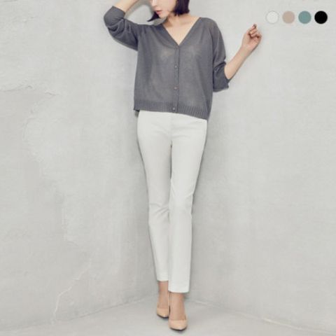 [하프클럽/다일리아]레이나 아크틱 라이크라 스판 밴딩팬츠