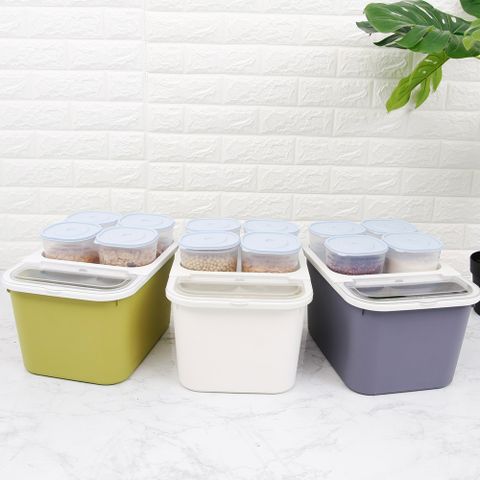 버디 잡곡쌀통 중 10kg+잡곡통 4p