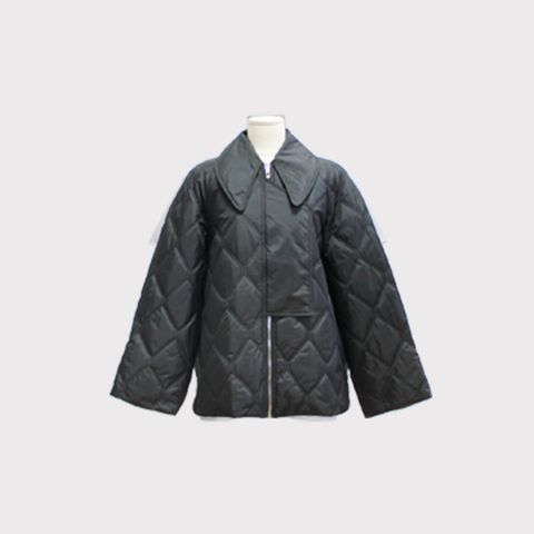 (가니) 립스타 지퍼 퀼팅 자켓(F9065)