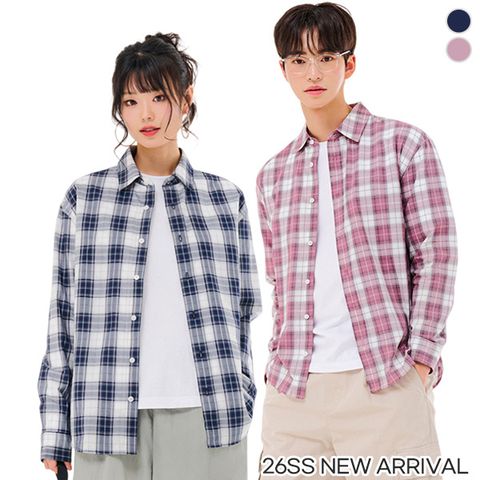 {체이스컬트} (2Color) STANDARD 포플린 체크 SHIRT
