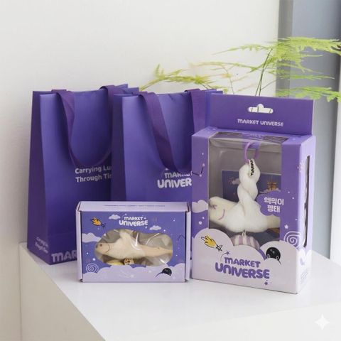 [집들이 세트]도어벨+뭉태키링+쇼핑백2