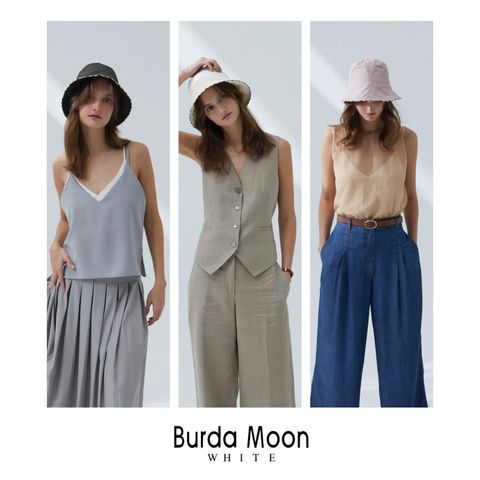 [Burda Moon] 린넨 100 썸머모자 