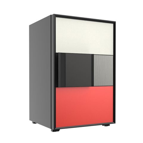 선일금고 루비스 지문인식 금고 LUVIS-300 [아이보리+레드]