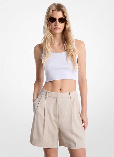 [정가 290000원] 린넨 트윌 플리츠 쇼츠 MS53012H6R178