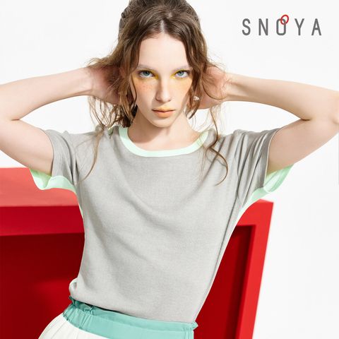 [SNOYA][4종]스노야 26SS 투웨이 컬러블록 에센셜 티 4종