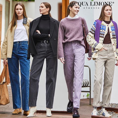 25FW 아쿠아리모네 여성 배럴 레그핏 데님팬츠 1종
