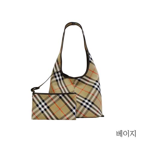 [버버리] 체크 호보백