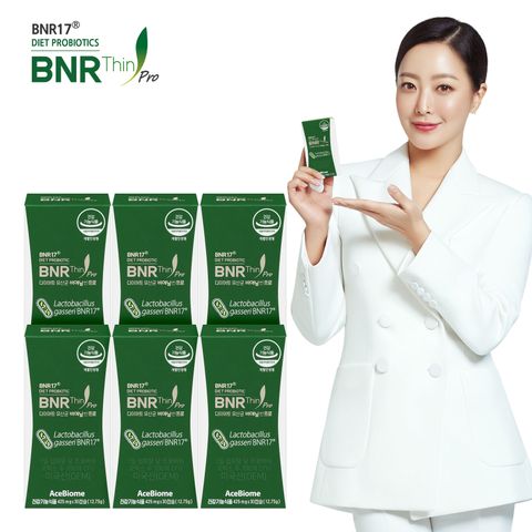 [에이스바이옴] 비에날씬 프로 6박스 (BNR17 체지방 감소 다이어트 유산균)