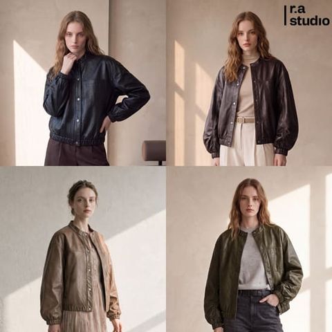[방송에서만 50%세일][r.a studio] 26FW 라스튜디오 이태리 램스킨 오일풀 양가죽 자켓 1종