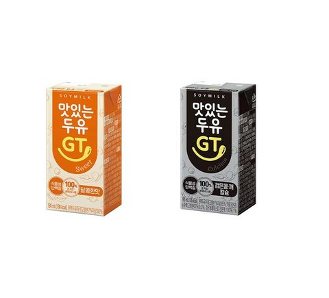 맛있는 두유 GT 달콤한맛 190ml x 24개 + 검은콩 190ml x 24개