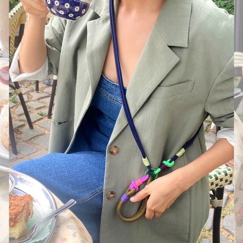 [mcrn] (SET세트) 핑거탭+숄더스트랩(롱 미드나잇) 폰스트랩