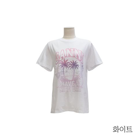 가니 로고 프린팅 티셔츠(T3918151)