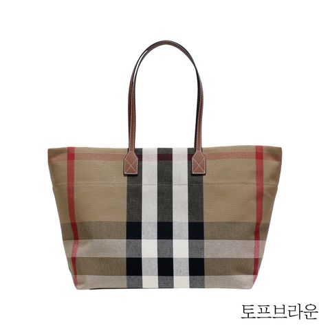 버버리 런던 체크 미디엄 토트백