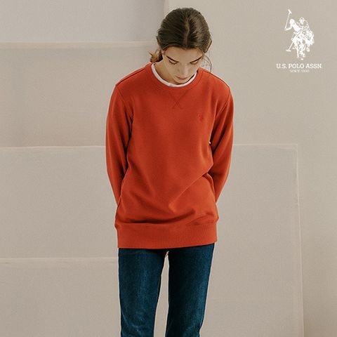 [단품]USPA 여성 코튼블렌디드 플리스 맨투맨