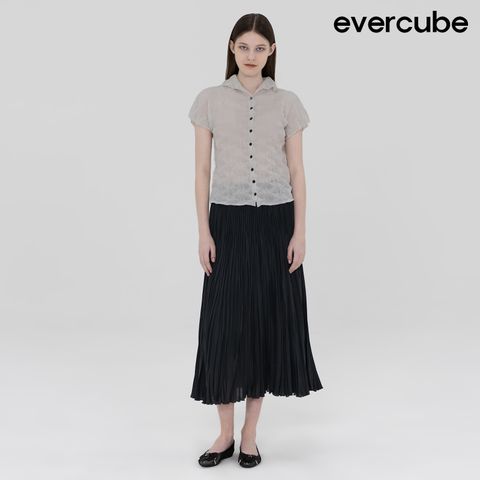 [런칭가239000원]에바큐브 25SS  360도 플리츠 스커트