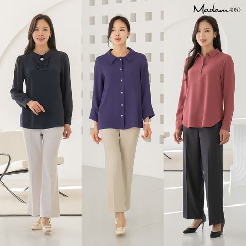 [마담4060] 클래씨 티블라우스 3종