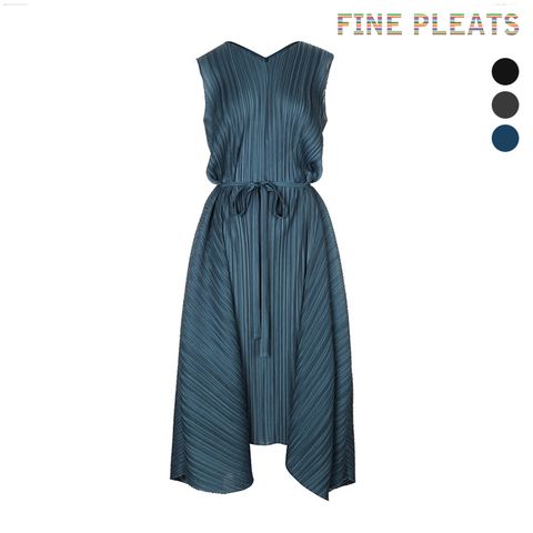 [백화점동일브랜드] 피네 플리츠 뉴 리본 민소매 원피스 [3컬러]