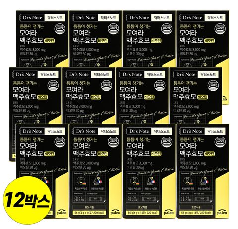 팔레오 모여라 맥주효모 비오틴 12박스