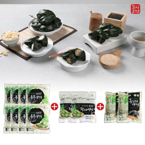 영광 모시송편 3종세트 12봉 (동부생떡 8봉+참깨 2봉+흑임자2봉)