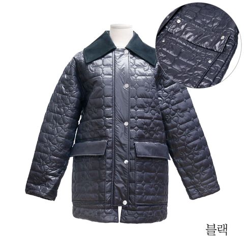 가니 샤이니 퀼티드 재킷