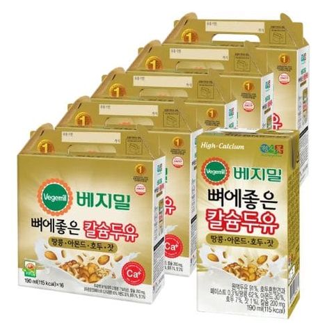 베지밀 뼈에좋은칼슘두유 땅콩아몬드호두잣 80팩