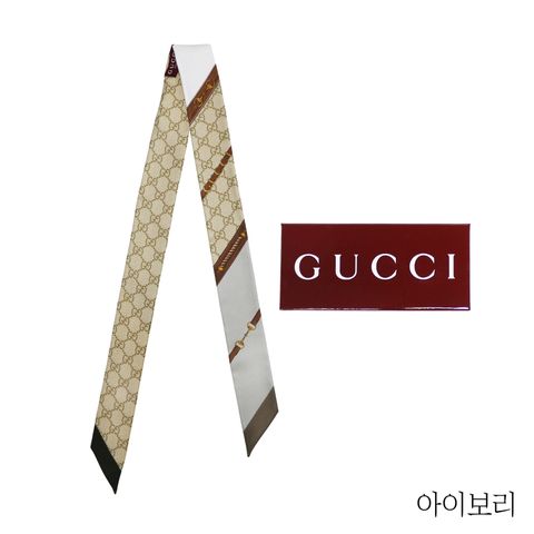 {구찌} GG 투톤 실크 스카프(791008)