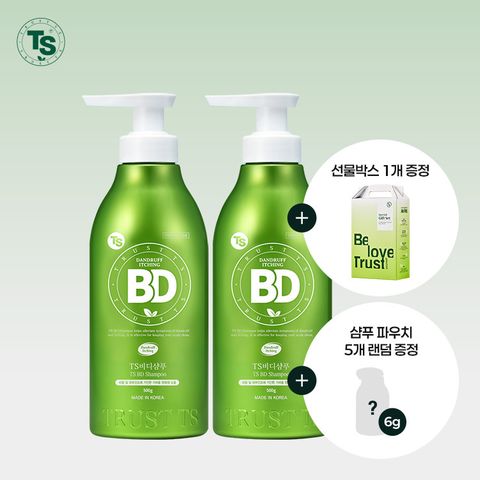 [TS 선물세트] 비디샴푸 500gx2개+선물박스1개+6g파우치x5개 램덤증정