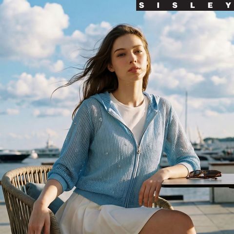 SISLEY 시슬리 26SS 후드 썸머 가디건