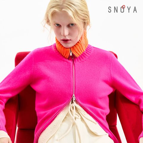 [SNOYA]스노야 25FW 울캐시 컬러 집업니트