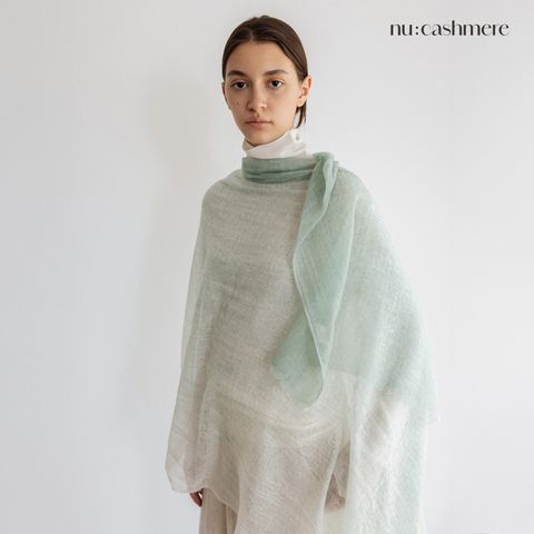 [런칭가 159000원]누캐시미어 멜팅캐시미어100 그라데이션 시어 머플러