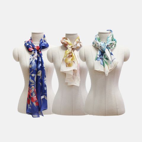 (페라가모) 히비스커스 실크 스카프