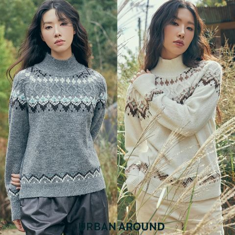 어반어라운드 25FW 울블렌디드 노르딕 스웨터 1종