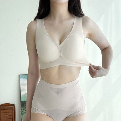 챠밍 심리스 노와이어 와이드 쿨링 아이스 브라