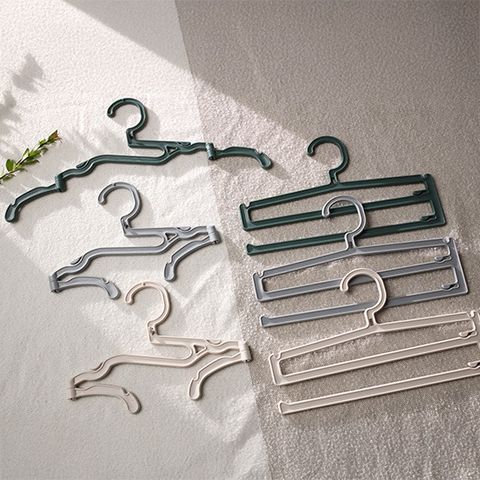 미드센 내맘대로 접이식 옷걸이+바지걸이 세트 48P (옷걸이 24P+바지걸이 24P)