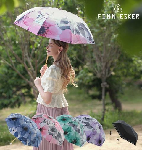 [FINN ESKER] 23S/S 핀에스커 UV차단 우양산 2종 (플라워+블랙)