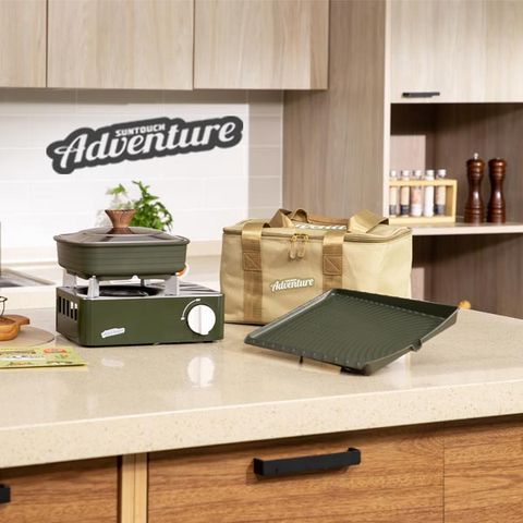 썬터치어드벤처 감성버너 x 냄비그릴 풀세트 (프리미엄 세라믹 라인)