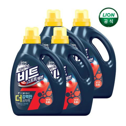 비트 액체세제 스트롱세븐 일반 용기 3Lx4개