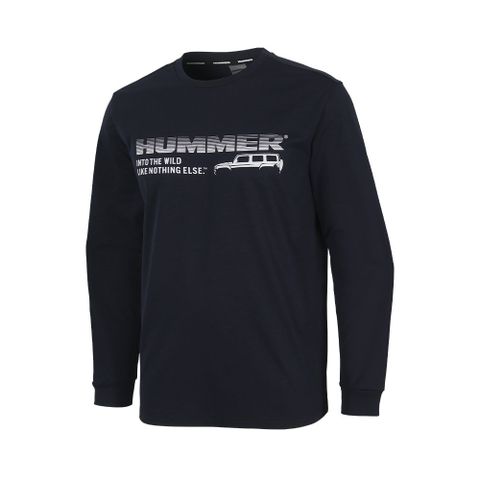 험머 남성 소로나 긴팔 기능성 기모 티셔츠 네이비