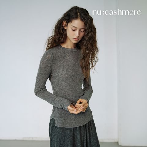누캐시미어 26FW 멜팅울100 라운드 풀오버