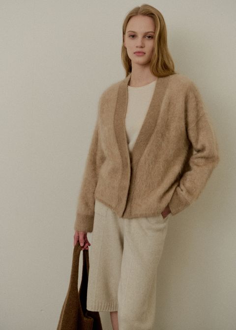 [우수고객전용][누캐시미어] 24FW 브러시 캐시미어 100% 가디건