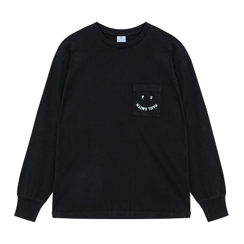 [비밀상점][폴스미스] 여성 해피 로고 포켓 롱슬리브 블랙 (W2R234VEK21154 79)