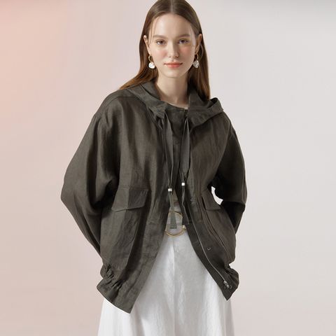 [지베르니] 린넨 후드 점퍼 (H7-1)