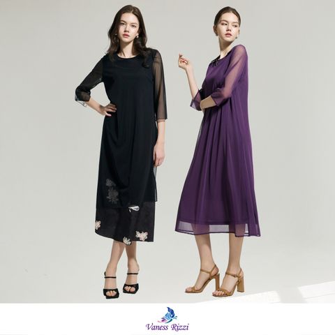 [25SS 최신상] 바네사리찌 25SS 로맨틱 메쉬 원피스 2종