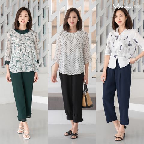 엄마옷 마담4060 인견바지 중년여성 데일리 1+1+1 풍기인견밴딩팬츠3종 -YHPN305001-