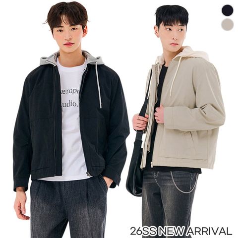{체이스컬트} (2Color) CASUAL 탈부착 후드 디테처블 JUMPER