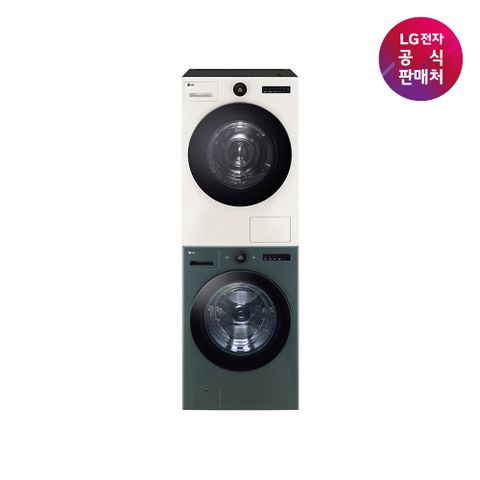 LG 트롬 AI 오브제 건조기 25kg [RD25ES] + 세탁기 25kg [FX25GF] 세트 (KX25GF-5ES)