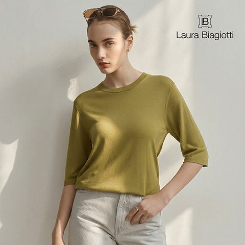 라우라비아조티 26SS 16GG 실크 블렌디드 5부 니트 2종